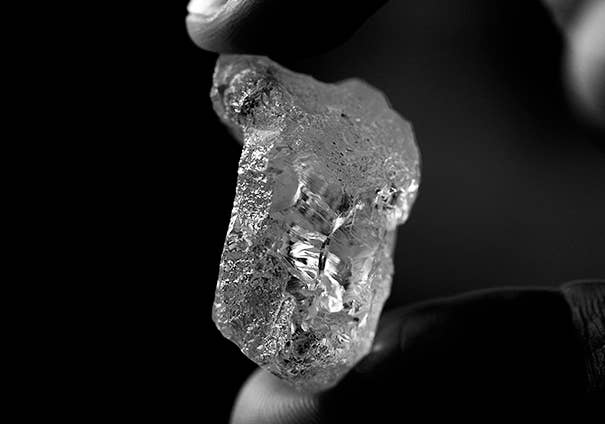 A rare 109-carat rough diamond.